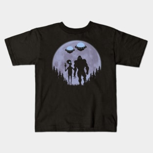 Bigfoot Ufos And Alien Kids T-Shirt